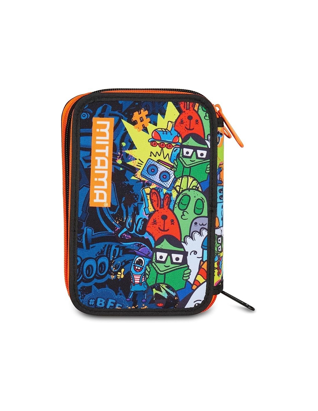 ASTUCCI: vendita online Mitama Astuccio Scuola, 3 Scomparti, Skate Dream, 14,5x7,4x20 cm, con Pennarelli, Matite, Pastelli in...