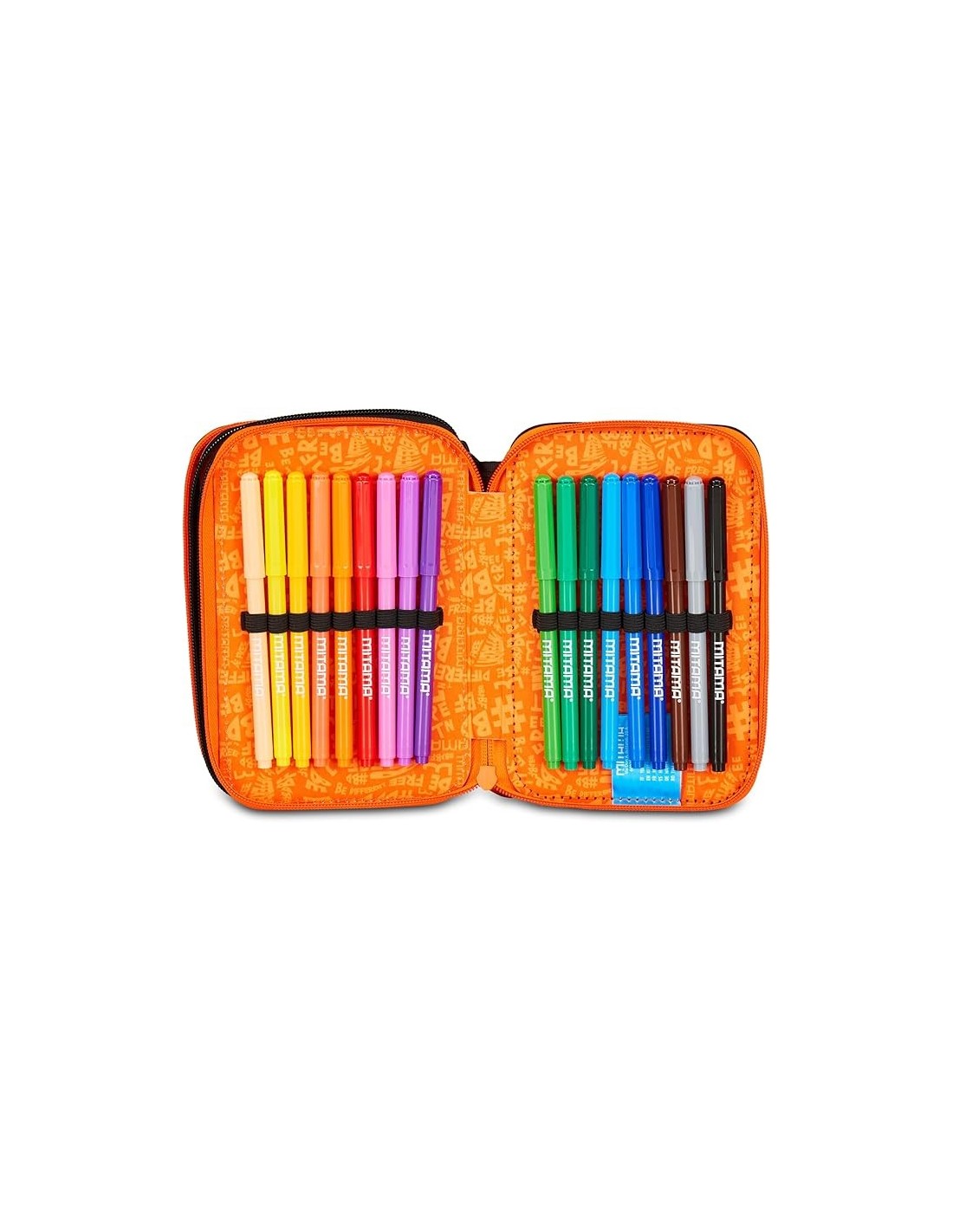 ASTUCCI: vendita online Mitama Astuccio Scuola, 3 Scomparti, Skate Dream, 14,5x7,4x20 cm, con Pennarelli, Matite, Pastelli in...