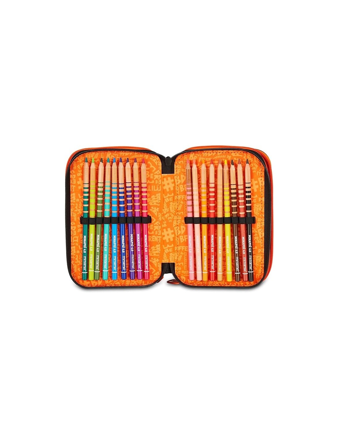 ASTUCCI: vendita online Mitama Astuccio Scuola, 3 Scomparti, Skate Dream, 14,5x7,4x20 cm, con Pennarelli, Matite, Pastelli in...