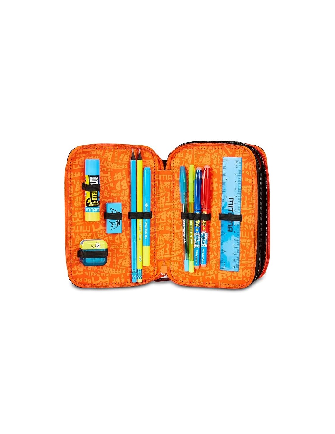 ASTUCCI: vendita online Mitama Astuccio Scuola, 3 Scomparti, Skate Dream, 14,5x7,4x20 cm, con Pennarelli, Matite, Pastelli in...