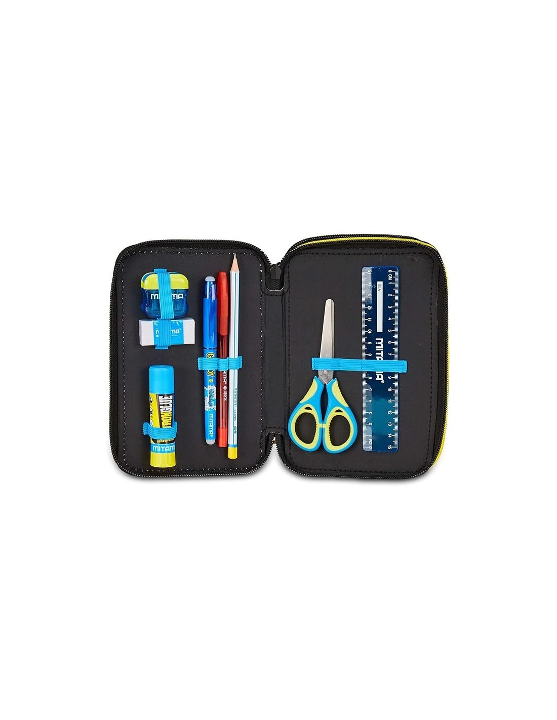 ASTUCCI: vendita online Seven Astuccio Scuola Pokemon, 3 Zip, Nero, 20x12,5x7 cm, Triplo Scomparto, Completo di Penne, Matite...