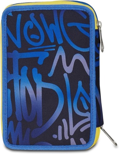 ASTUCCI: vendita online Seven Astuccio Scuola, 3 Zip, Blu Giallo, 12,5x20x7 cm, Triplo Scomparto, Penne, Matite, Colori in of...