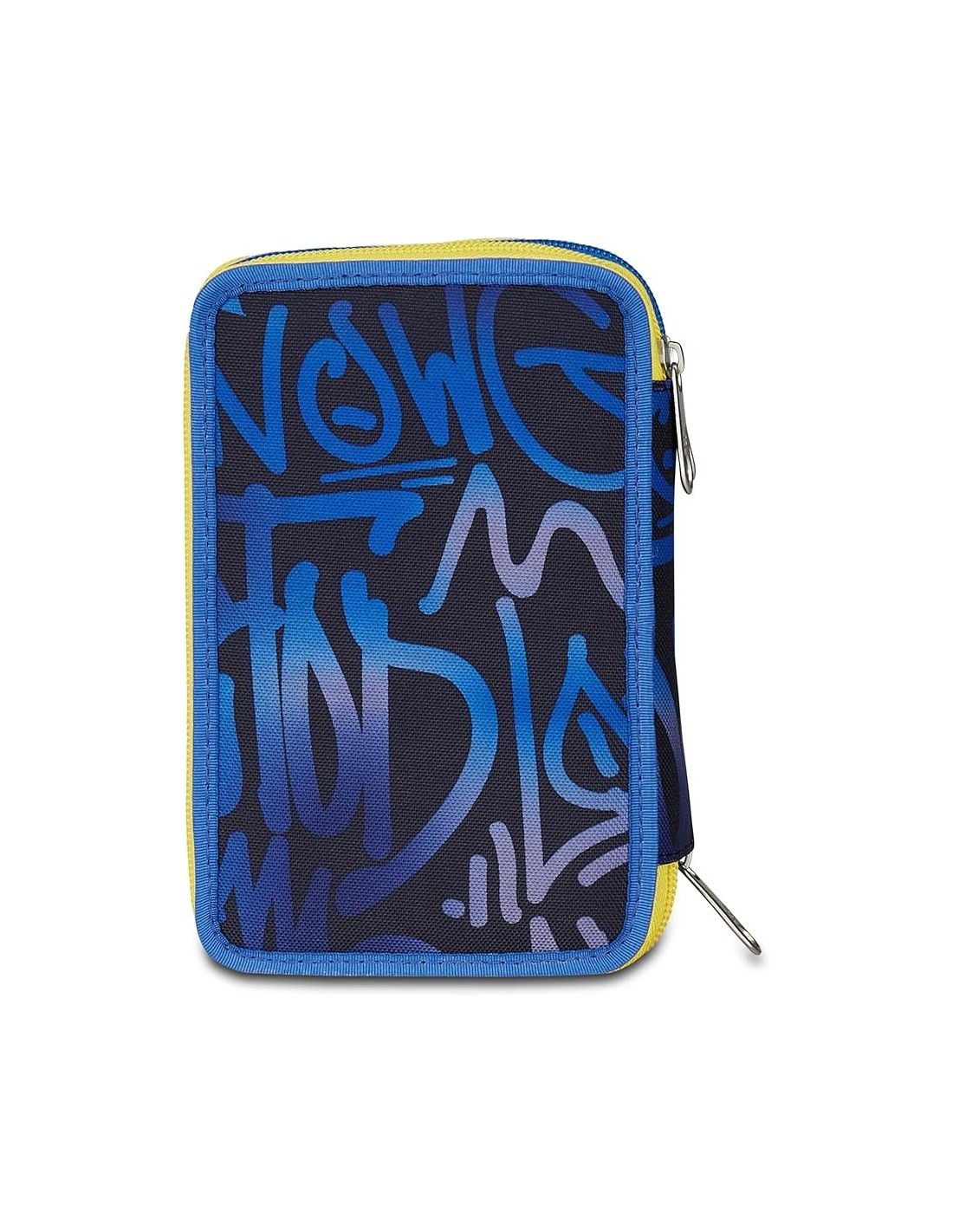 ASTUCCI: vendita online Seven Astuccio Scuola, 3 Zip, Blu Giallo, 12,5x20x7 cm, Triplo Scomparto, Penne, Matite, Colori in of...
