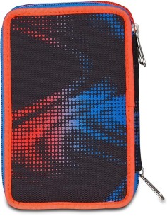 ASTUCCI: vendita online Seven Astuccio Scuola, 3 Zip, Nero Blu, 12,5x20x7 cm, Triplo Scomparto, Penne, Matite, Colori, Access... 2