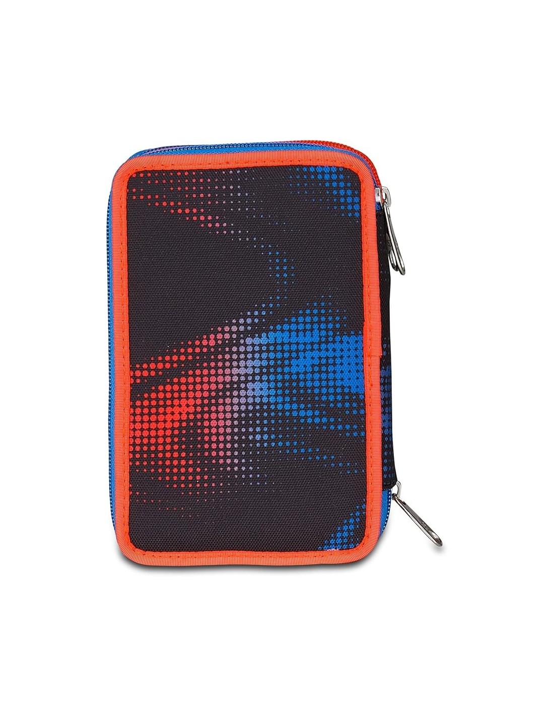 ASTUCCI: vendita online Seven Astuccio Scuola, 3 Zip, Nero Blu, 12,5x20x7 cm, Triplo Scomparto, Penne, Matite, Colori, Access...