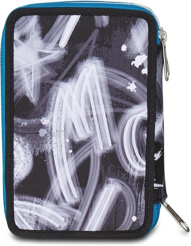 ASTUCCI: vendita online Seven Astuccio Scuola, 3 Zip, Grigio Azzurro, 12,5x20x7 cm, Triplo Scomparto, Penne, Matite, Colori, ...