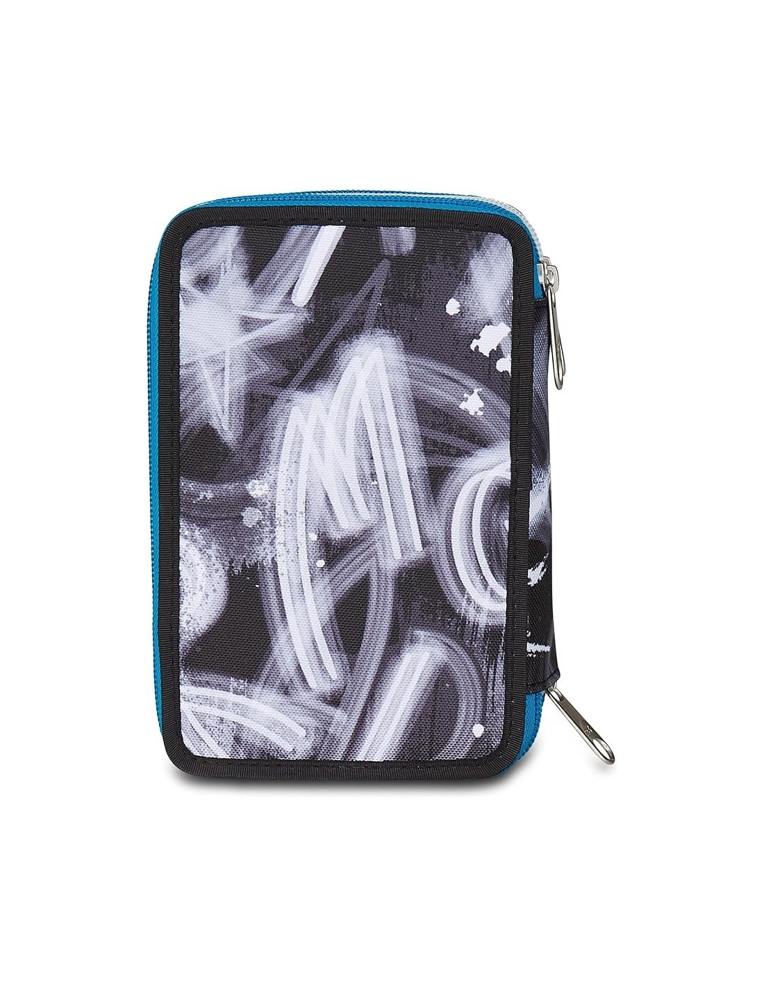 ASTUCCI: vendita online Seven Astuccio Scuola, 3 Zip, Grigio Azzurro, 12,5x20x7 cm, Triplo Scomparto, Penne, Matite, Colori, ...