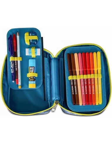 ASTUCCI: vendita online Seven Astuccio Scuola Speed Case, Grigio, 13,5x21x6,5 cm, Mono Scomparto, Plance Amovibili, Penne, Ma...