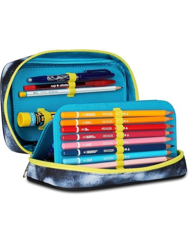 ASTUCCI: vendita online Seven Astuccio Scuola Speed Case, Grigio, 13,5x21x6,5 cm, Mono Scomparto, Plance Amovibili, Penne, Ma...
