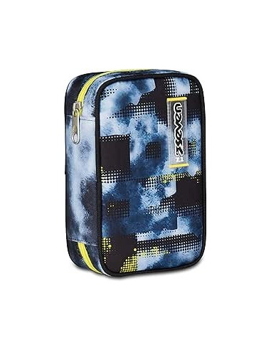 ASTUCCI: vendita online Seven Astuccio Scuola Speed Case, Grigio, 13,5x21x6,5 cm, Mono Scomparto, Plance Amovibili, Penne, Ma...