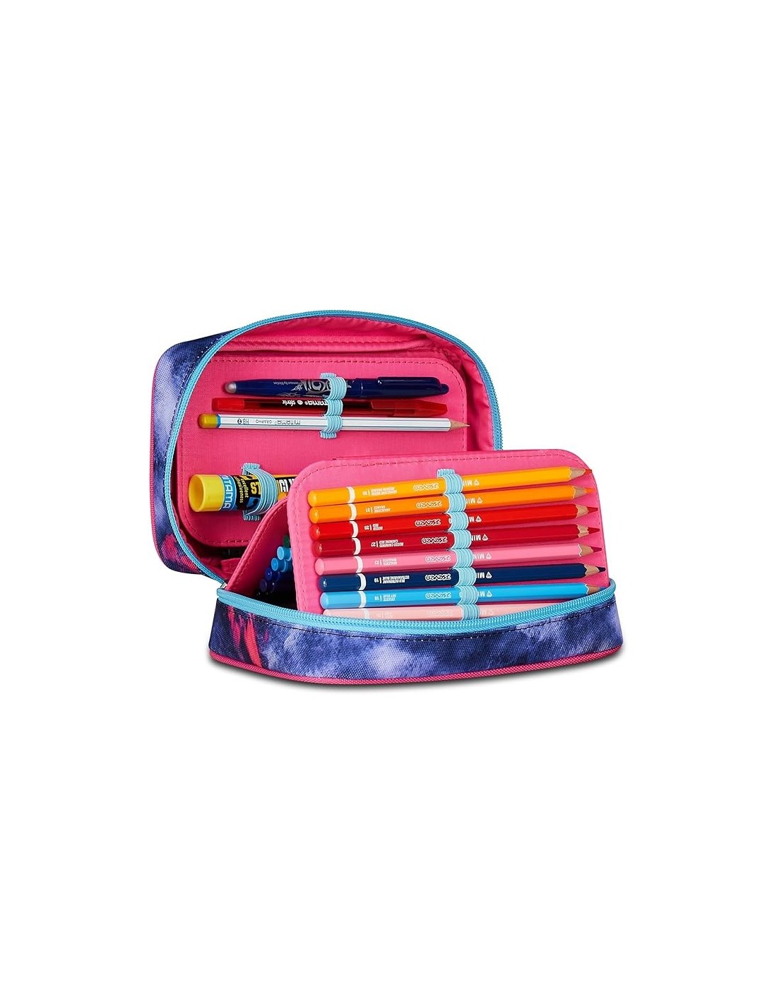 ASTUCCI: vendita online Seven Astuccio Scuola Speed Case, Viola, 13,5x21x6,5 cm, Mono Scomparto, Plance Amovibili, Penne, Mat...