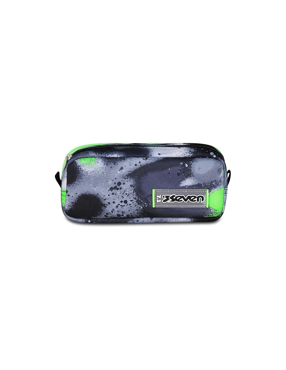 ASTUCCI: vendita online Seven Scuola Bustina Doppia, Grigio, 21x9x7 cm, Doppio Scomparto con Tasca Interna ed Elastici Portap...