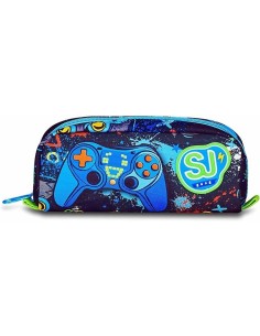 ASTUCCI: vendita online SJ Gang, Style Jam Gang, Portapenne Scuola, Blu, Bustina, 23x8,5x5 cm in offerta
