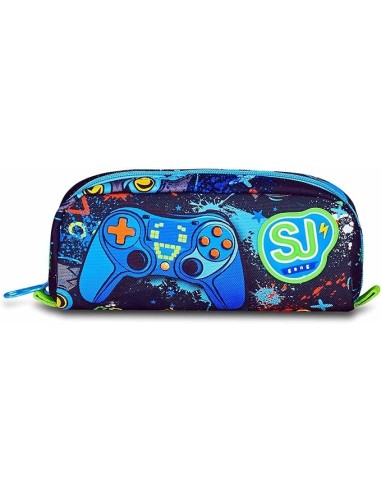ASTUCCI: vendita online SJ Gang, Style Jam Gang, Portapenne Scuola, Blu, Bustina, 23x8,5x5 cm in offerta