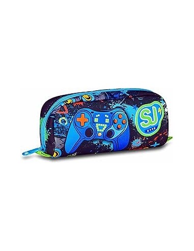 ASTUCCI: vendita online SJ Gang, Style Jam Gang, Portapenne Scuola, Blu, Bustina, 23x8,5x5 cm in offerta