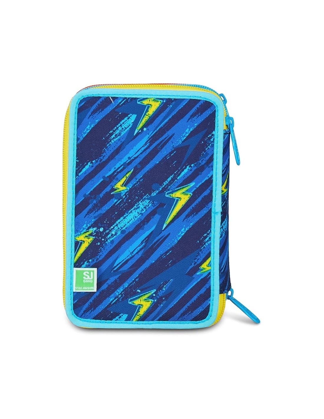 ASTUCCI: vendita online SJ Gang, Style Jam Gang, Astuccio Scuola 3 Zip, Dragon Glide, Blu, 12,5x20x7 cm in offerta