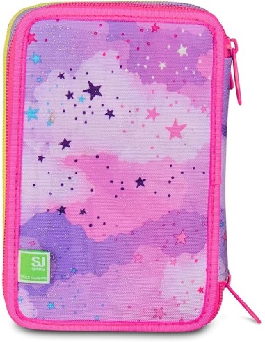 ASTUCCI: vendita online SJ Gang, Style Jam Gang, Astuccio Scuola 3 Zip, Fable Journey, Rosa, 12,5x20x7 cm in offerta