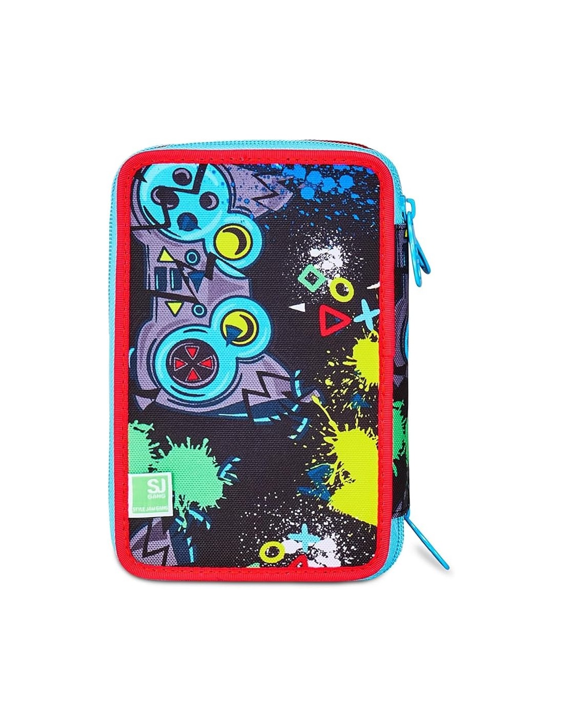 ASTUCCI: vendita online SJ Gang, Style Jam Gang, Astuccio Scuola 3 Zip, Multicolore, 12,5x20x7 cm in offerta