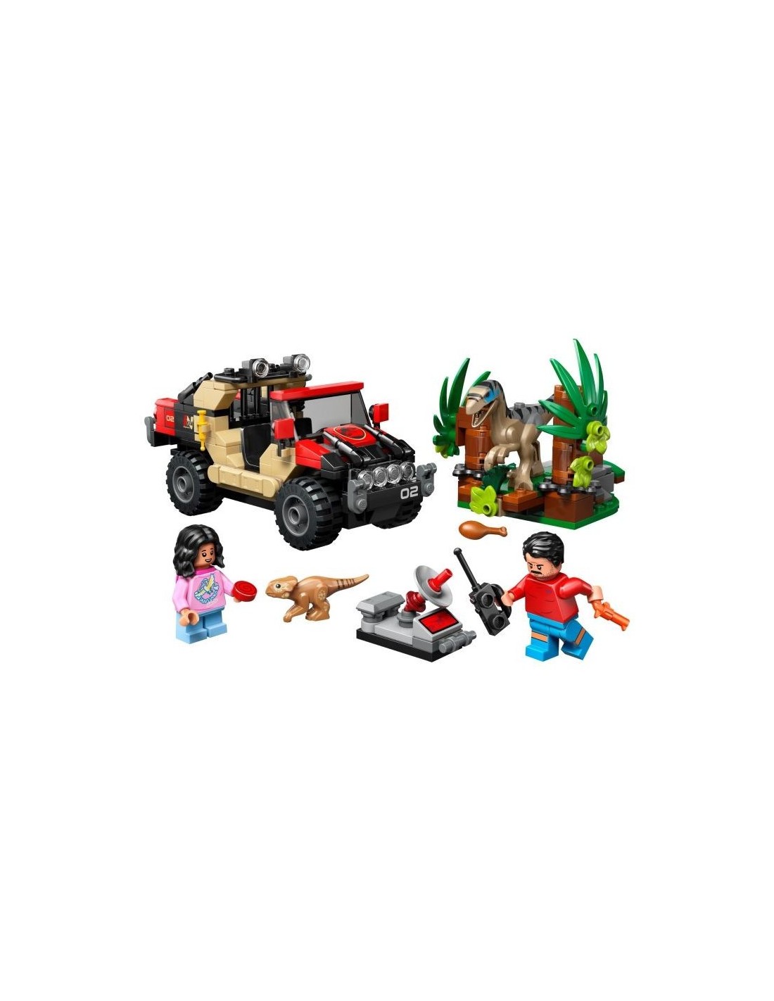 LEGO Jurassic World 76972 Fuga dal Raptor sul Fuoristrada | shopincasa.it
