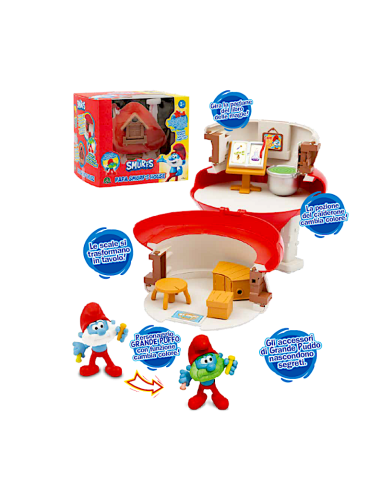 GIOCATTOLO PUBBLICIZZATO: vendita online Playset Casa del Grande Puffo con Chiave Magica in offerta