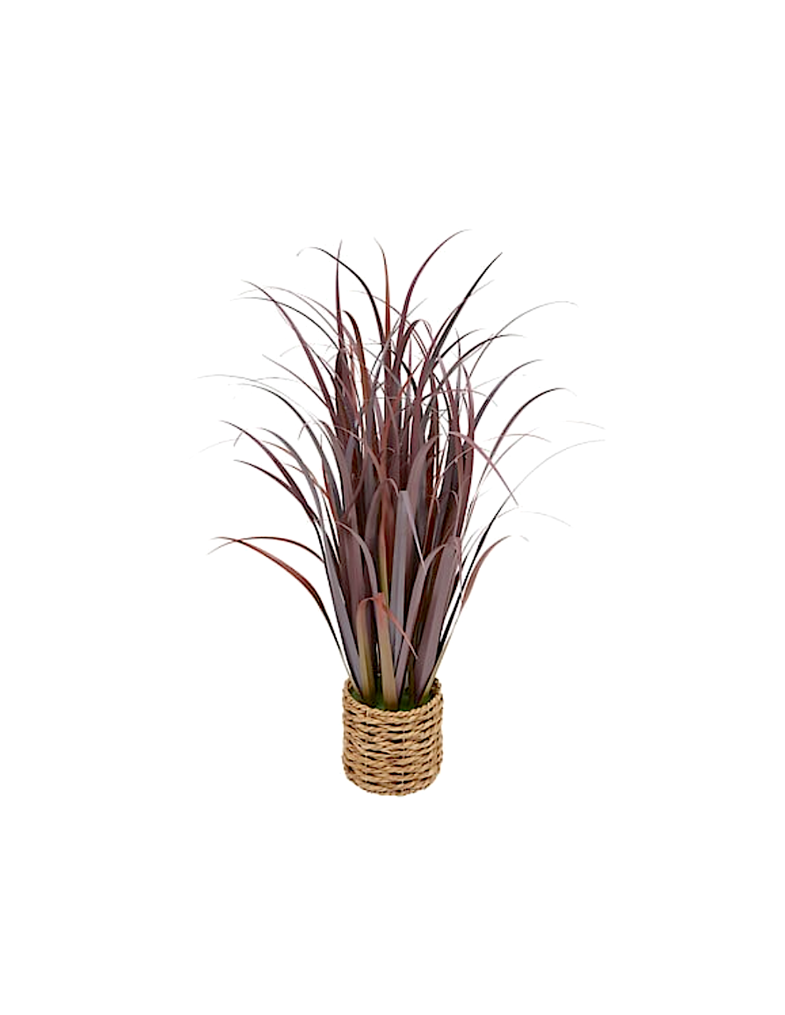 PIANTE E FIORI CON VASO: vendita online Mazzo di lino artificiale, con vaso in cemento, rosso, altezza 91 cm, 70 x 70 x 91 cm...