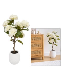 ORTENSIA 210105 MIKA BIANCO 40X100CM VASO CEMENTO