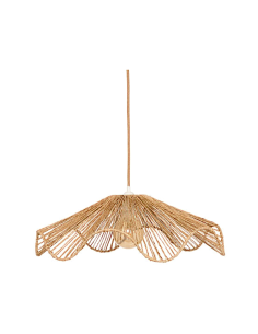 ILLUMINAZIONE: vendita online Paralume Gino, juta naturale, beige, diametro 57,5 cm, profondità 18 cm in offerta