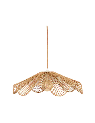 ILLUMINAZIONE: vendita online Paralume Gino, juta naturale, beige, diametro 57,5 cm, profondità 18 cm in offerta