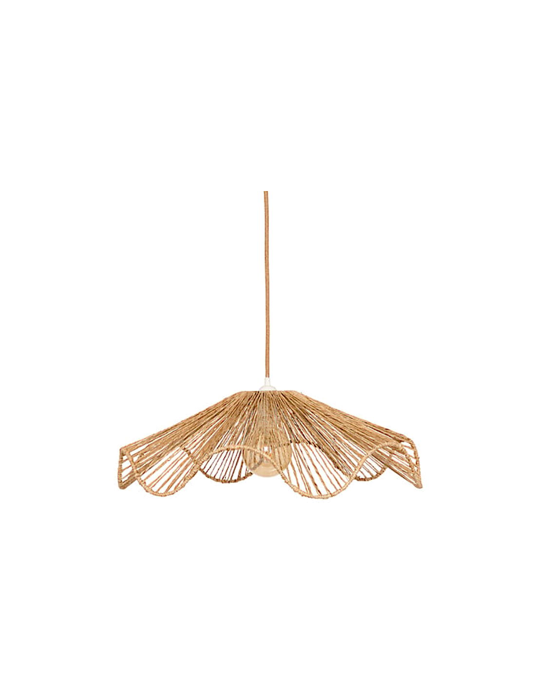 ILLUMINAZIONE: vendita online Paralume Gino, juta naturale, beige, diametro 57,5 cm, profondità 18 cm in offerta