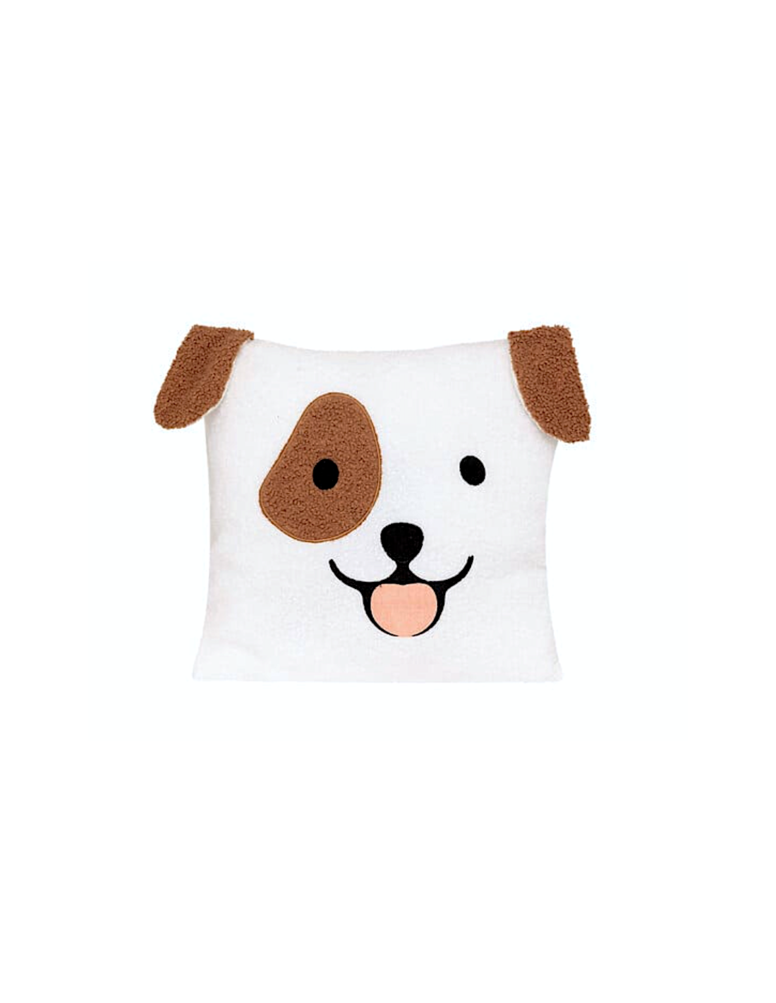 CUSCINI D'ARREDO: vendita online Cuscino bouclé Scott, motivo cane, bianco, 40 x 40 cm, poliestere, collezione Les petits pot...
