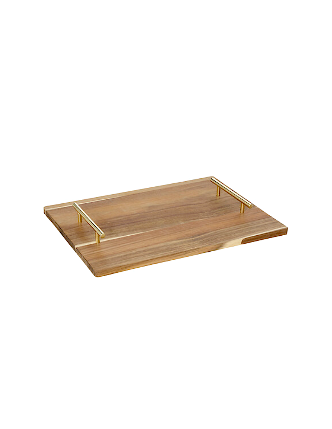 ACCESSORI VARI: vendita online Vassoio Mina Gold, legno di acacia, manici in acciaio inox dorato, elegante, resistente, 40x30...