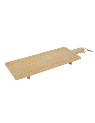 TAGLIERI: vendita online Tagliere da servizio Rio, bambù naturale, rettangolare, 60x20 cm, spesso 3,5 cm, elegante e resisten...