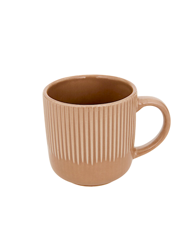 TAZZE CAFFE' E LATTE: vendita online Tazza Chloé 36 cl, Stoneware moka, 12 x 8,8 x 9 cm, collezione Bellissima in offerta