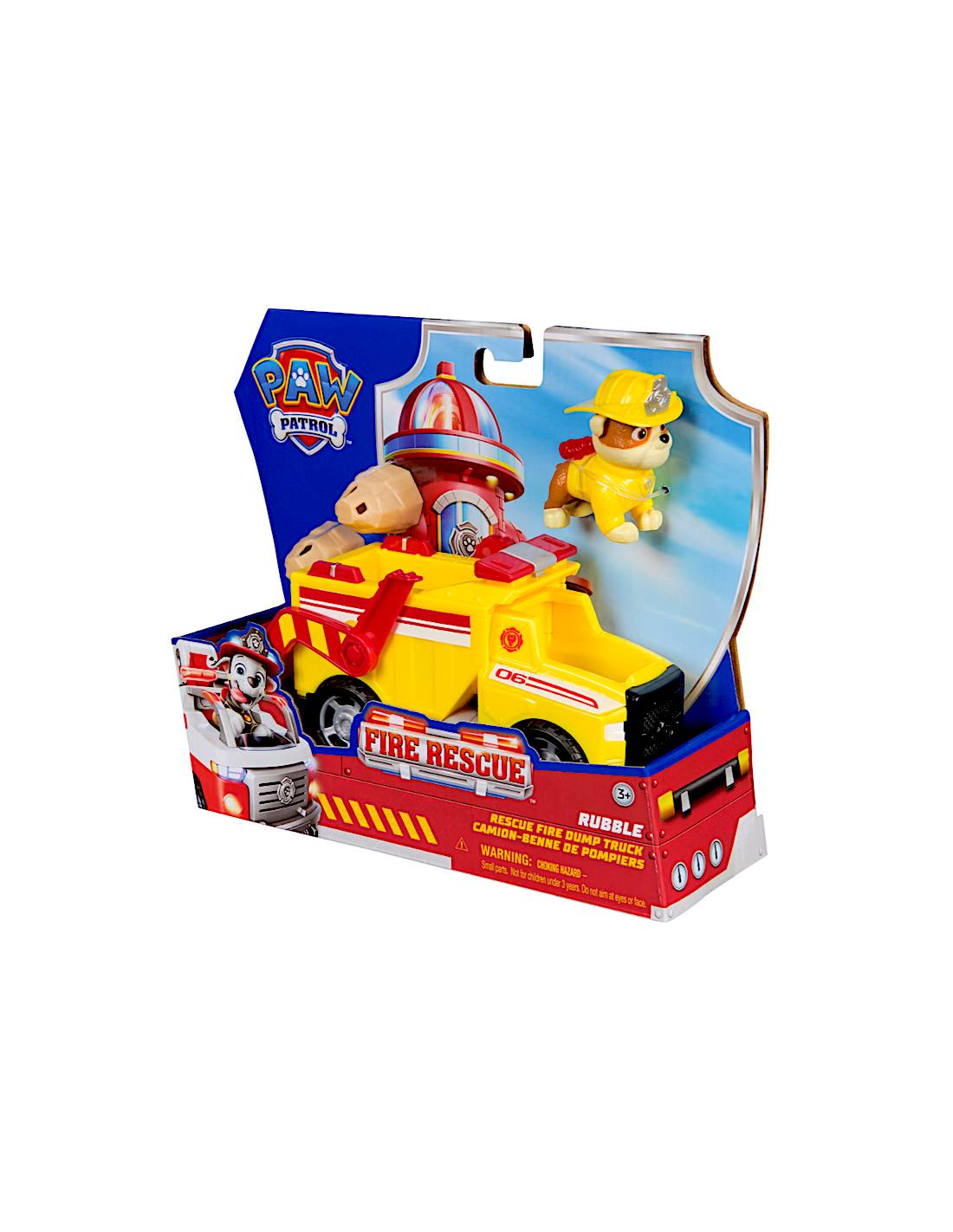 Camion ribaltabile Rubble Fire Rescue con figura e proiettili | shopincasa.it