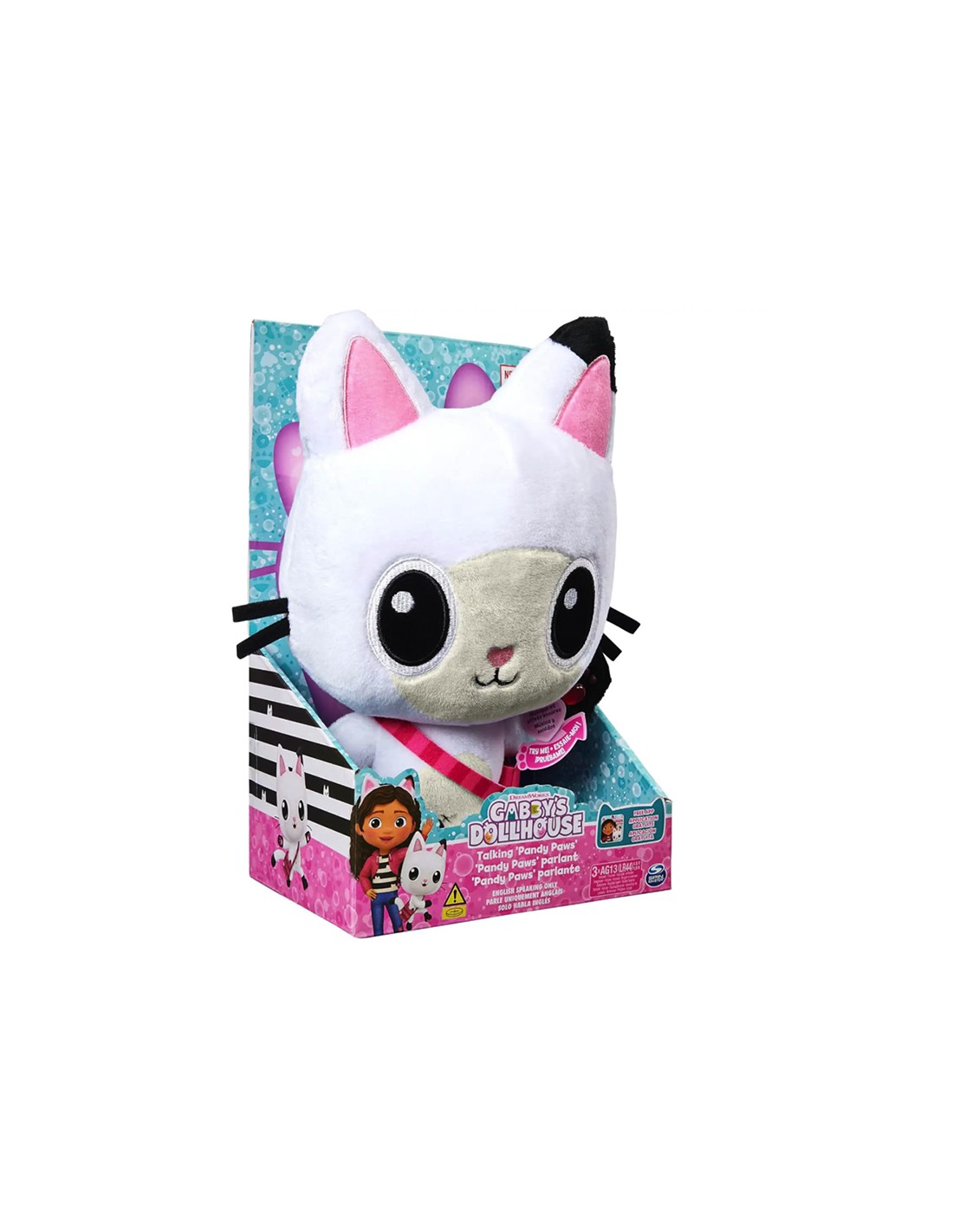 Peluche interattivo Pandy Paws Gabby's Dollhouse 33 cm con luci e suoni | shopincasa.it