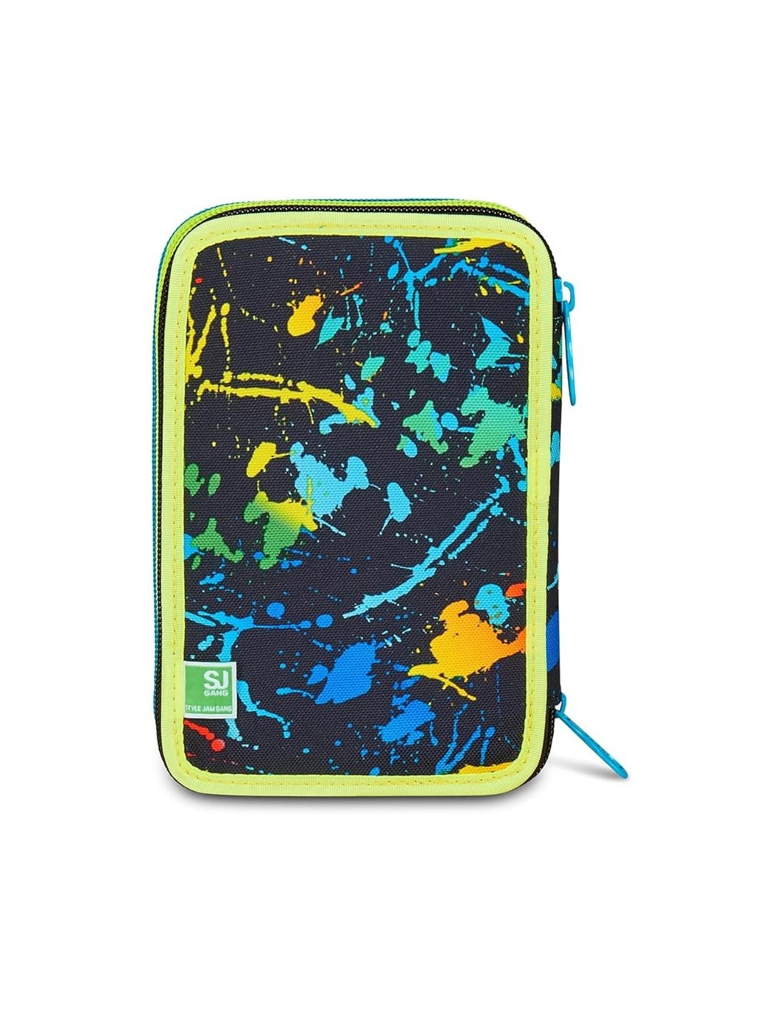 ASTUCCI: vendita online SJ Gang, Style Jam Gang, Astuccio Scuola 3 Zip, Led Look, Blu, 12,5x20x7 cm in offerta