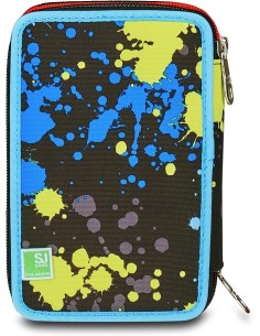 ASTUCCI: vendita online SJ Gang, Style Jam Gang, Astuccio Scuola 3 Zip, SJ Ever, Arancio, 12,5x20x7 cm in offerta
