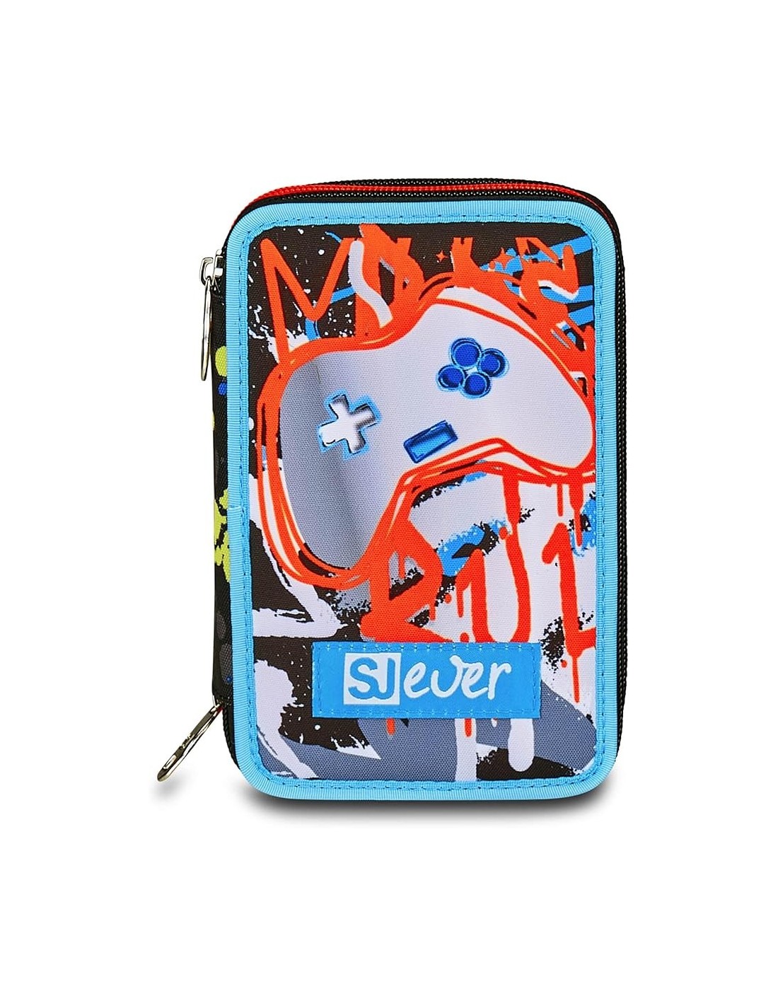 ASTUCCI: vendita online SJ Gang, Style Jam Gang, Astuccio Scuola 3 Zip, SJ Ever, Arancio, 12,5x20x7 cm in offerta