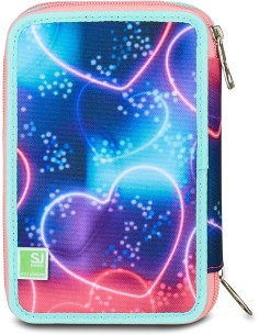 ASTUCCI: vendita online SJ Gang, Style Jam Gang, Astuccio Scuola 3 Zip, SJ Ever, Viola, 12,5x20x7 cm in offerta