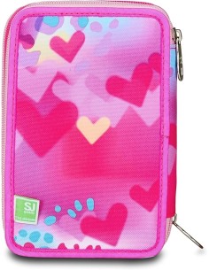 ASTUCCI: vendita online SJ Gang, Style Jam Gang, Astuccio Scuola 3 Zip, SJ Ever, Fucsia, 12,5x20x7 cm in offerta