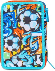 ASTUCCI: vendita online SJ Gang Astuccio Scuola 3 Zip, Style Jam Gang, Multicolore, 12,5x20x7 cm, Bambino in offerta