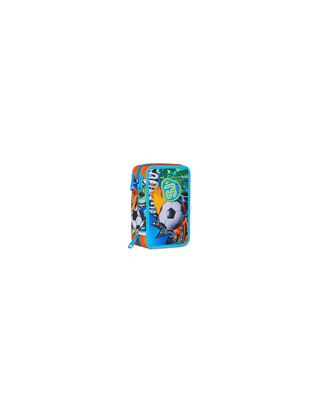 ASTUCCI: vendita online SJ Gang Astuccio Scuola 3 Zip, Style Jam Gang, Multicolore, 12,5x20x7 cm, Bambino in offerta