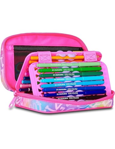 ASTUCCI: vendita online SJ Gang Astuccio Speed Pad Rosa, Mono Scomparto con Plance, 44 Pezzi, Scuola Elementare Bambina in of...