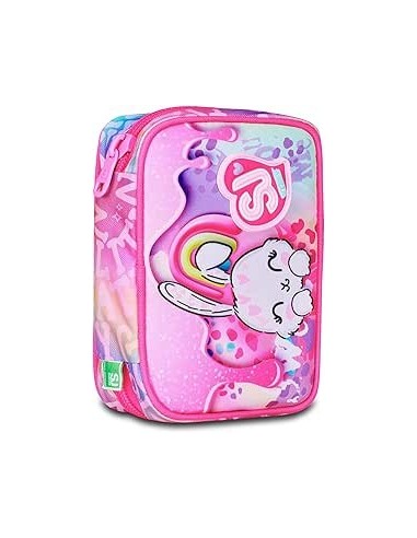 ASTUCCI: vendita online SJ Gang Astuccio Speed Pad Rosa, Mono Scomparto con Plance, 44 Pezzi, Scuola Elementare Bambina in of...