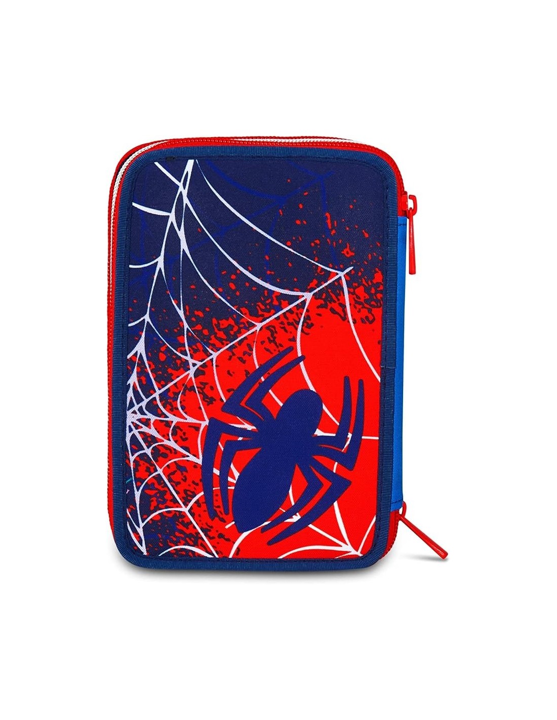 ASTUCCI: vendita online Seven Spiderman, Astuccio Scuola 3 Zip, Blu, Triplo Scomparto, 20 x 12,5 x 7 cm, Penne, Matite, Color...