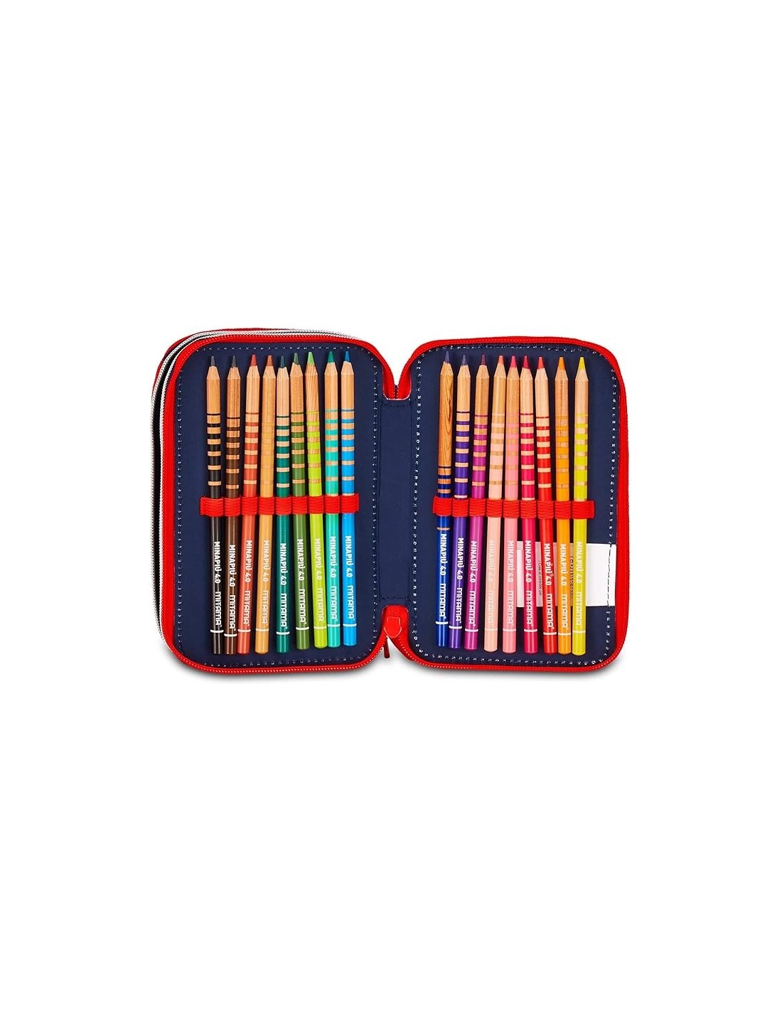 ASTUCCI: vendita online Seven Spiderman, Astuccio Scuola 3 Zip, Blu, Triplo Scomparto, 20 x 12,5 x 7 cm, Penne, Matite, Color...