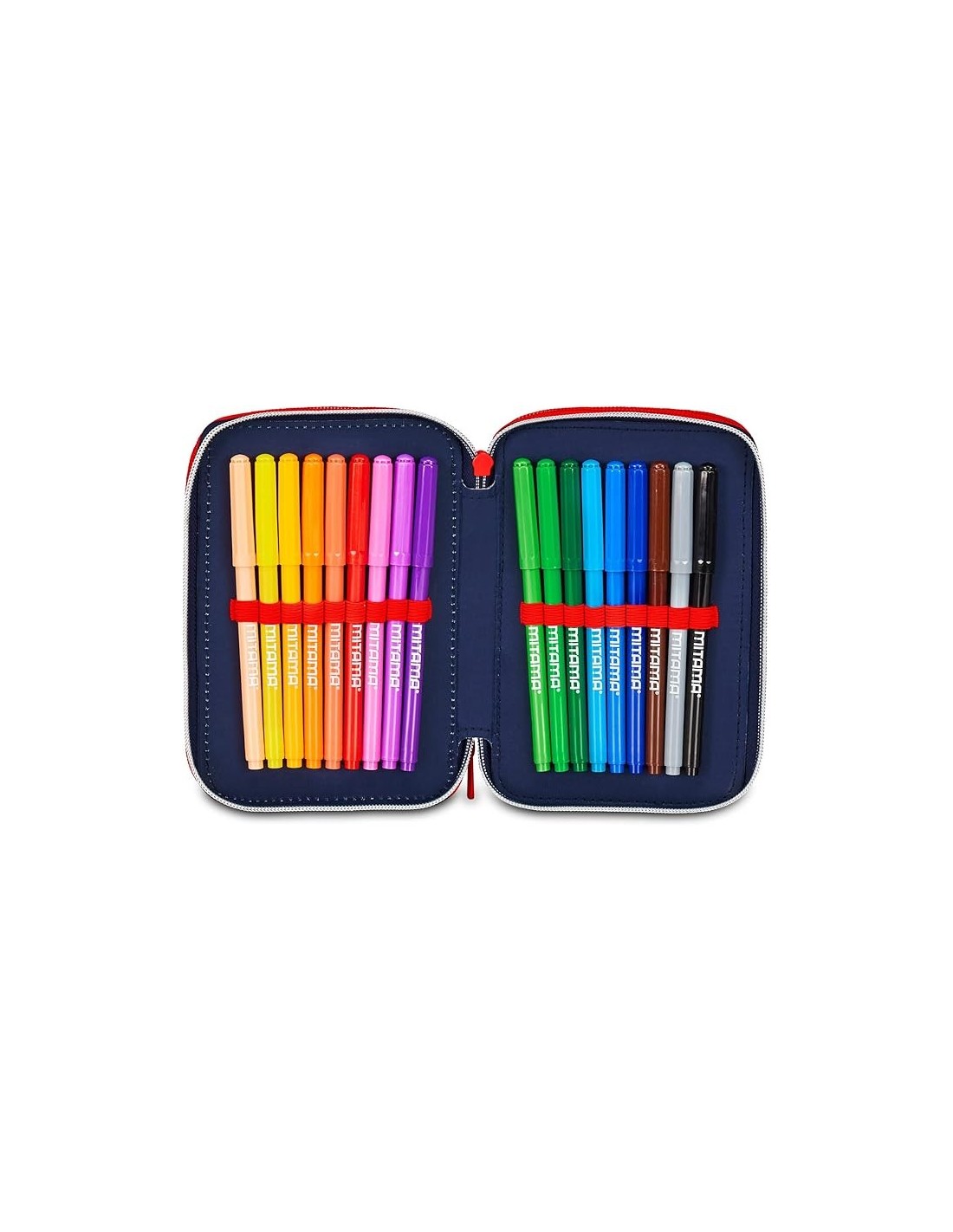 ASTUCCI: vendita online Seven Spiderman, Astuccio Scuola 3 Zip, Blu, Triplo Scomparto, 20 x 12,5 x 7 cm, Penne, Matite, Color...