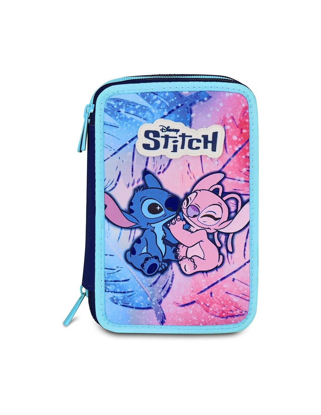 ASTUCCI: vendita online Seven, Astuccio Lilo & Stitch, Scuola 3 Zip, Celeste, Rosa, Triplo Scomparto, 20 x 12,5 x 7 cm, Penne...