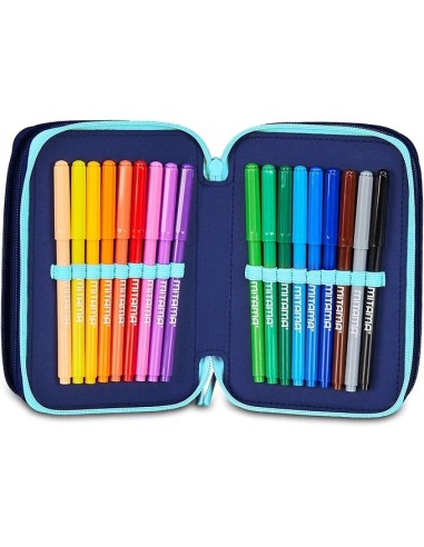 ASTUCCI: vendita online Seven, Astuccio Lilo & Stitch, Scuola 3 Zip, Celeste, Rosa, Triplo Scomparto, 20 x 12,5 x 7 cm, Penne...