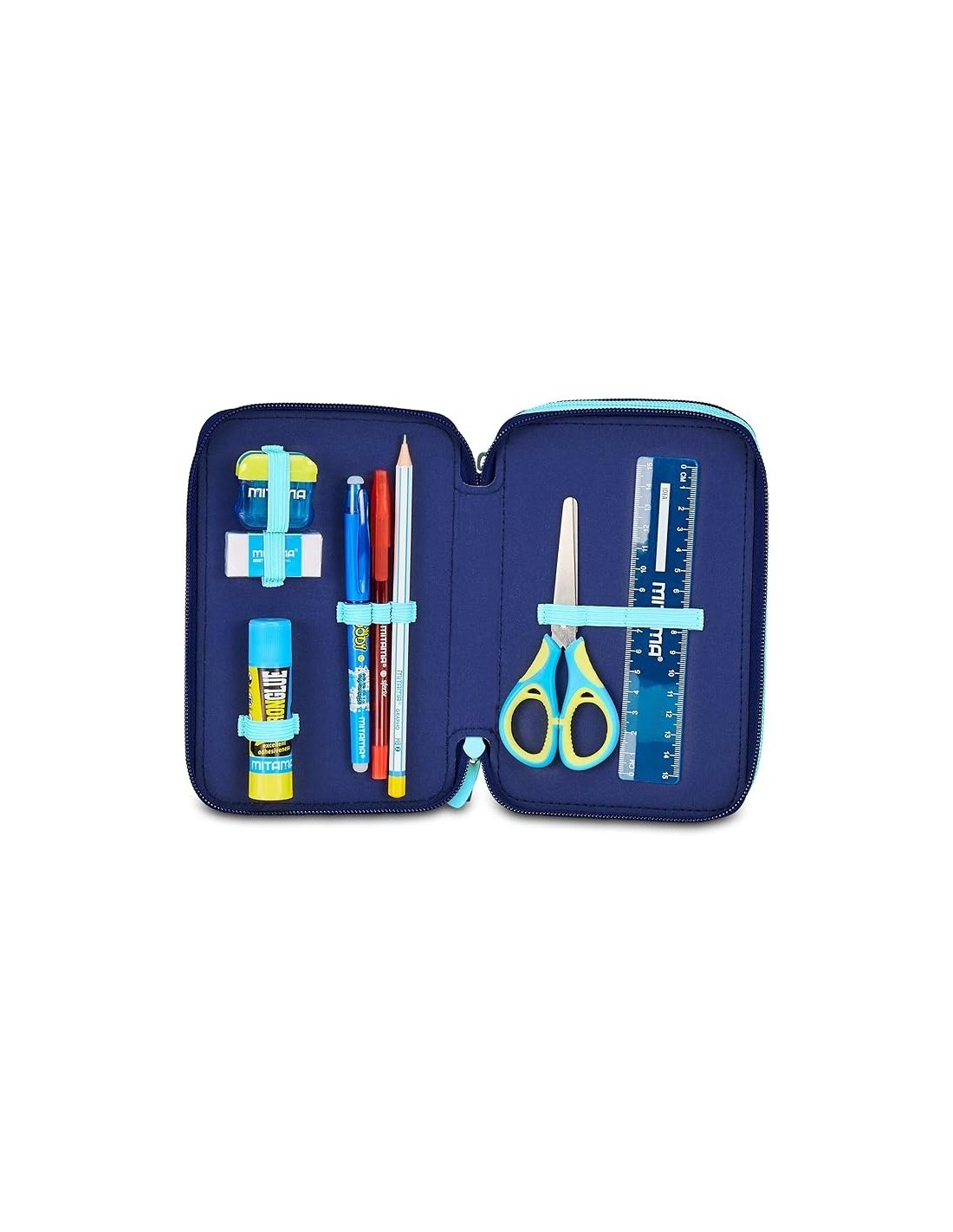 ASTUCCI: vendita online Seven, Astuccio Lilo & Stitch, Scuola 3 Zip, Celeste, Rosa, Triplo Scomparto, 20 x 12,5 x 7 cm, Penne...